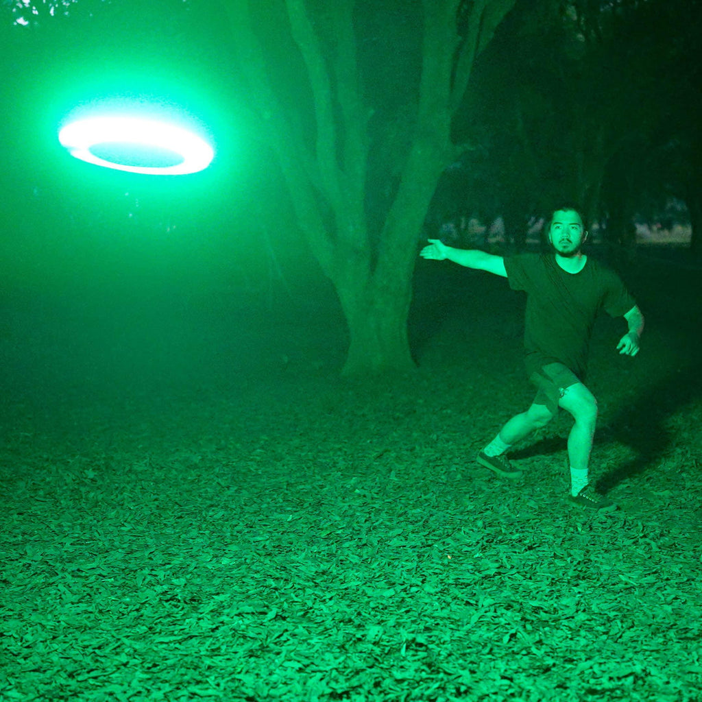 TOSY Flying Disc - 108 RGB Multicolor or 36 Monocolor LEDs, Super Bright, Smart Modes, Cool Valentine Easter Gift, Camping Toy for Kid/Teen/Adult, Auto Light Up, Rechargeable, Waterproof, 175g - Unique Gift Market