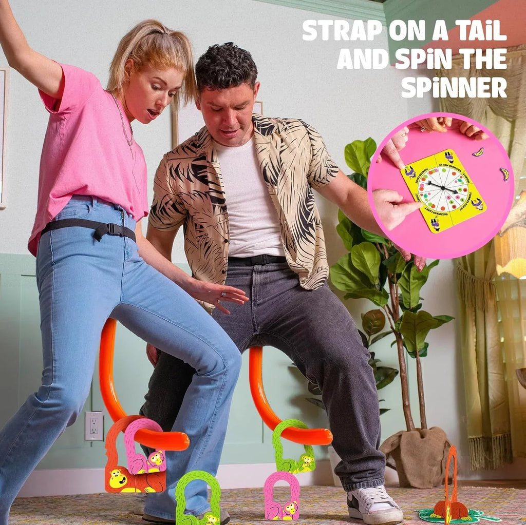 It’s Bananas! The Monkey Tail Game – Funny Family & Party Game for Kids & Adults | Hilarious Gift for Birthday, Christmas, Bachelorette, Thanksgiving, White Elephant - Unique Gift Market