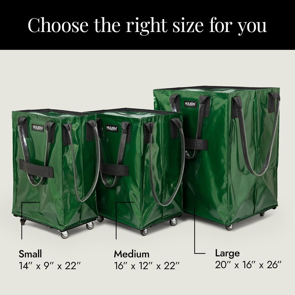 (Medium, Rose Gold) Reusable Grocery Bag On Wheels, Shopping Trolley, Rolling Tote, Zipper Closure, Lightweight, Carries Up to 66 lb, Folds Flat, Unbreakable Handles