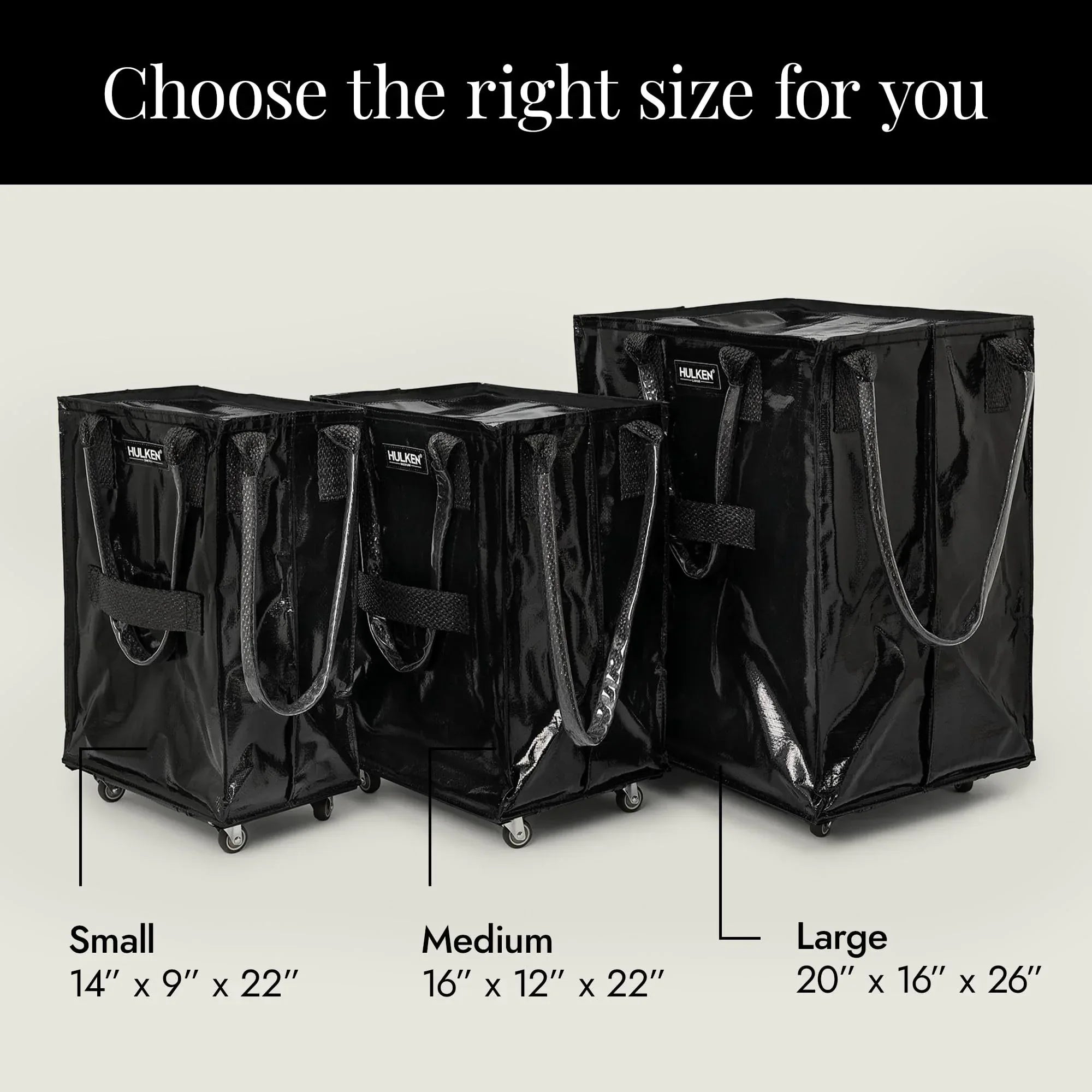 (Medium, Rose Gold) Reusable Grocery Bag On Wheels, Shopping Trolley, Rolling Tote, Zipper Closure, Lightweight, Carries Up to 66 lb, Folds Flat, Unbreakable Handles - Unique Gift Market