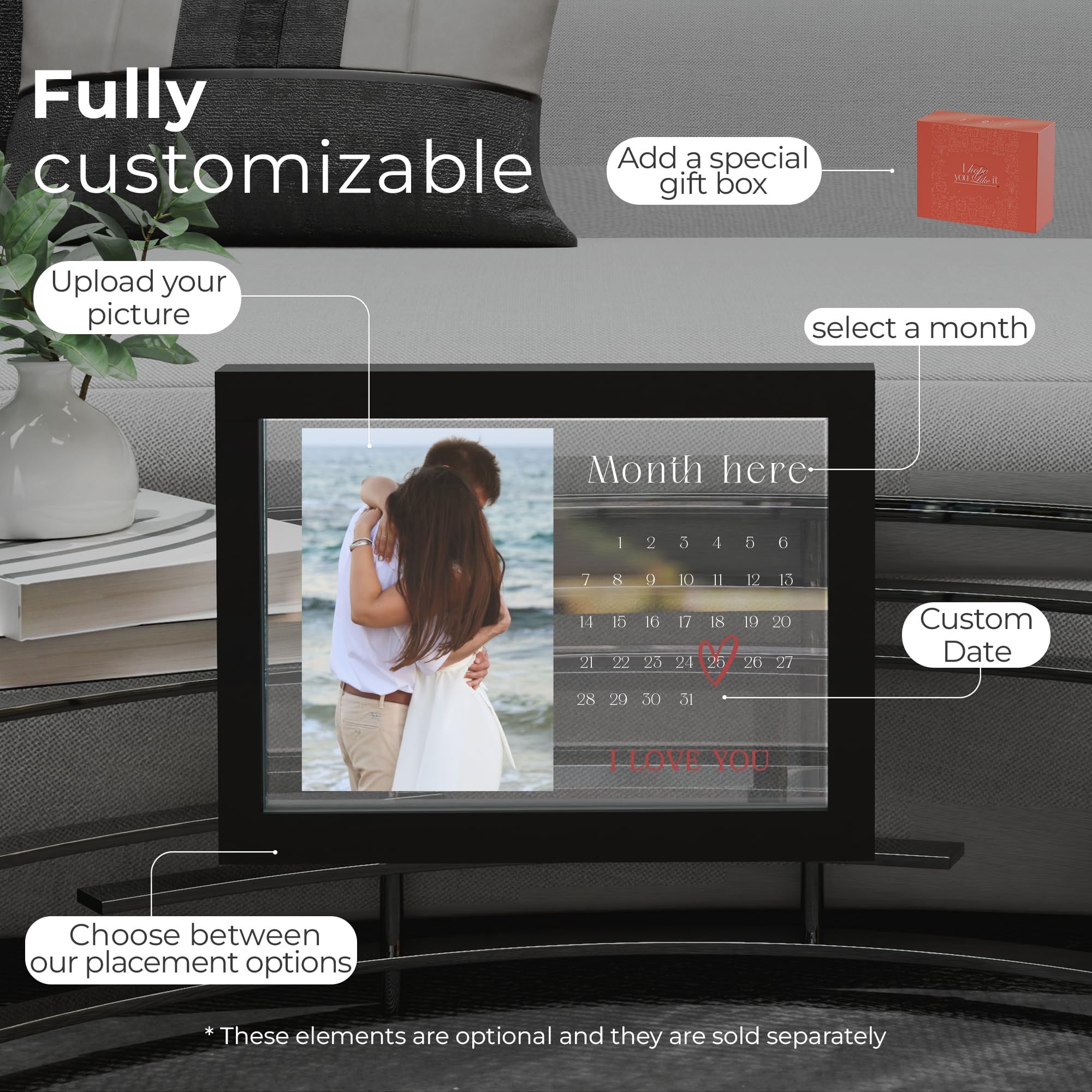 EGD Custom Spotify Plaque for Gifts for Her Him | Choose Your Photo & Song for Customized Gifts for Women Men | Gift for Wife Husband | Gift for Couples (E. Classic Song Plaque)
