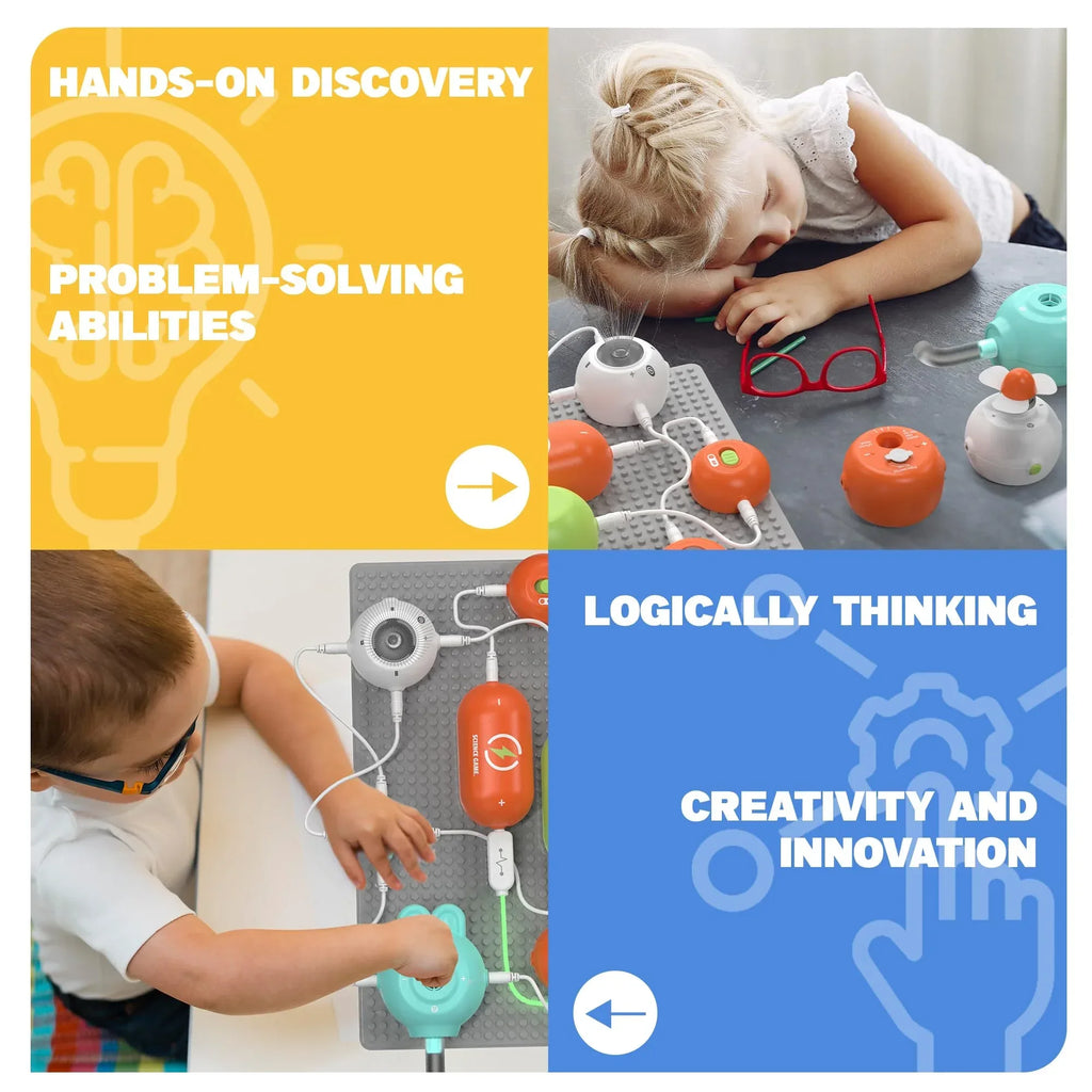 Science Kits for Kids - STEM Kits for Kids, Electronics Exploration Kit, Over 420 Projects, 35 Circuit Parts, STEM Educational Toy Gifts for Kid Boys Girls Ages 3 4 5 6 7 8 9 10 11 12 - Unique Gift Market