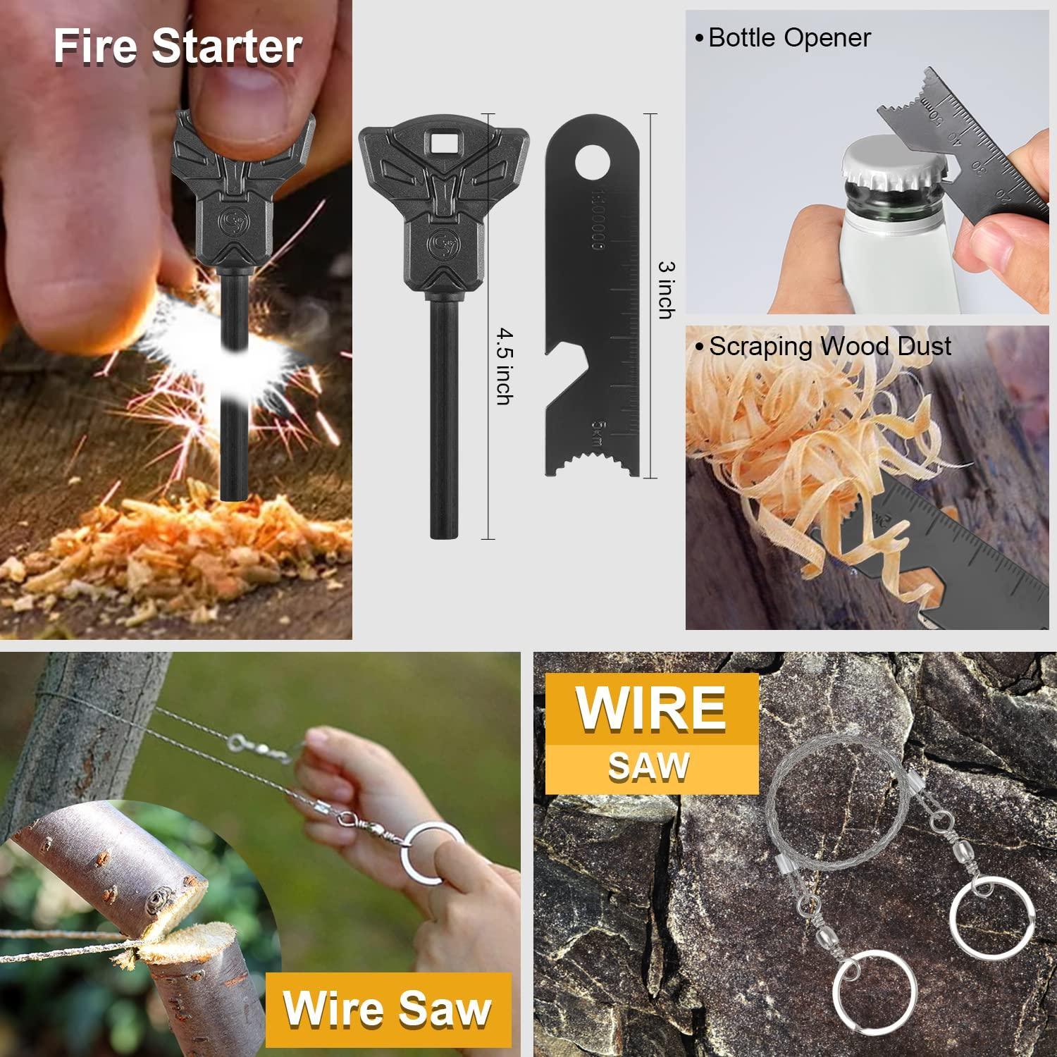 Survival Kit, Gifts for Men Dad Husband, Emergency Survival Gear and Equipment 19 in 1, Fishing Hunting Birthday for Men, Camping Accessories, Cool Gadget, Camping Essentials - Unique Gift Market