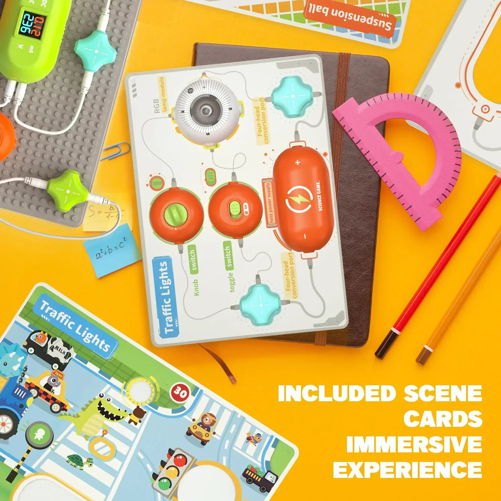 Science Kits for Kids - STEM Kits for Kids, Electronics Exploration Kit, Over 420 Projects, 35 Circuit Parts, STEM Educational Toy Gifts for Kid Boys Girls Ages 3 4 5 6 7 8 9 10 11 12 - Unique Gift Market