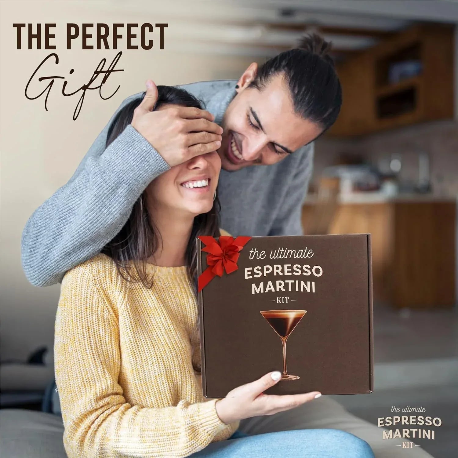 Espresso Martini Gifts– Premium Cocktail Kit - Espresso Martini Kit Maker Set with Glasses, Party-Ready Accessories, and Elegant Decorations for Birthdays and Events, Valentine Gifts for Women - Unique Gift Market