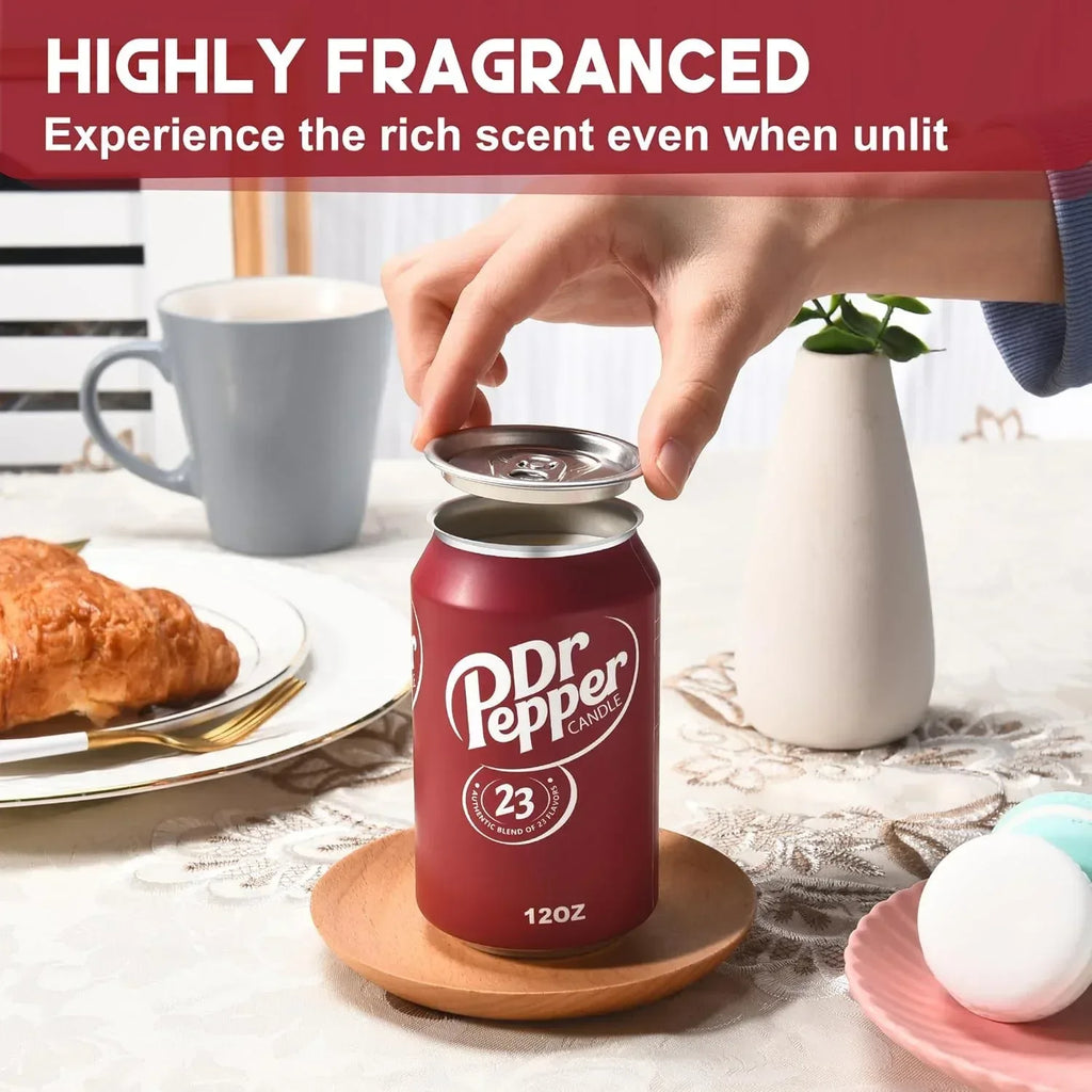 Doctor Pepper Candle - Smells Like The Real Soda - Cute Candles for Cool Gifts - Funny Candles for Any Occasion - Cute Things for Aesthetic Room Decor - Cool Candle for Cool Things - Unique Gift Market