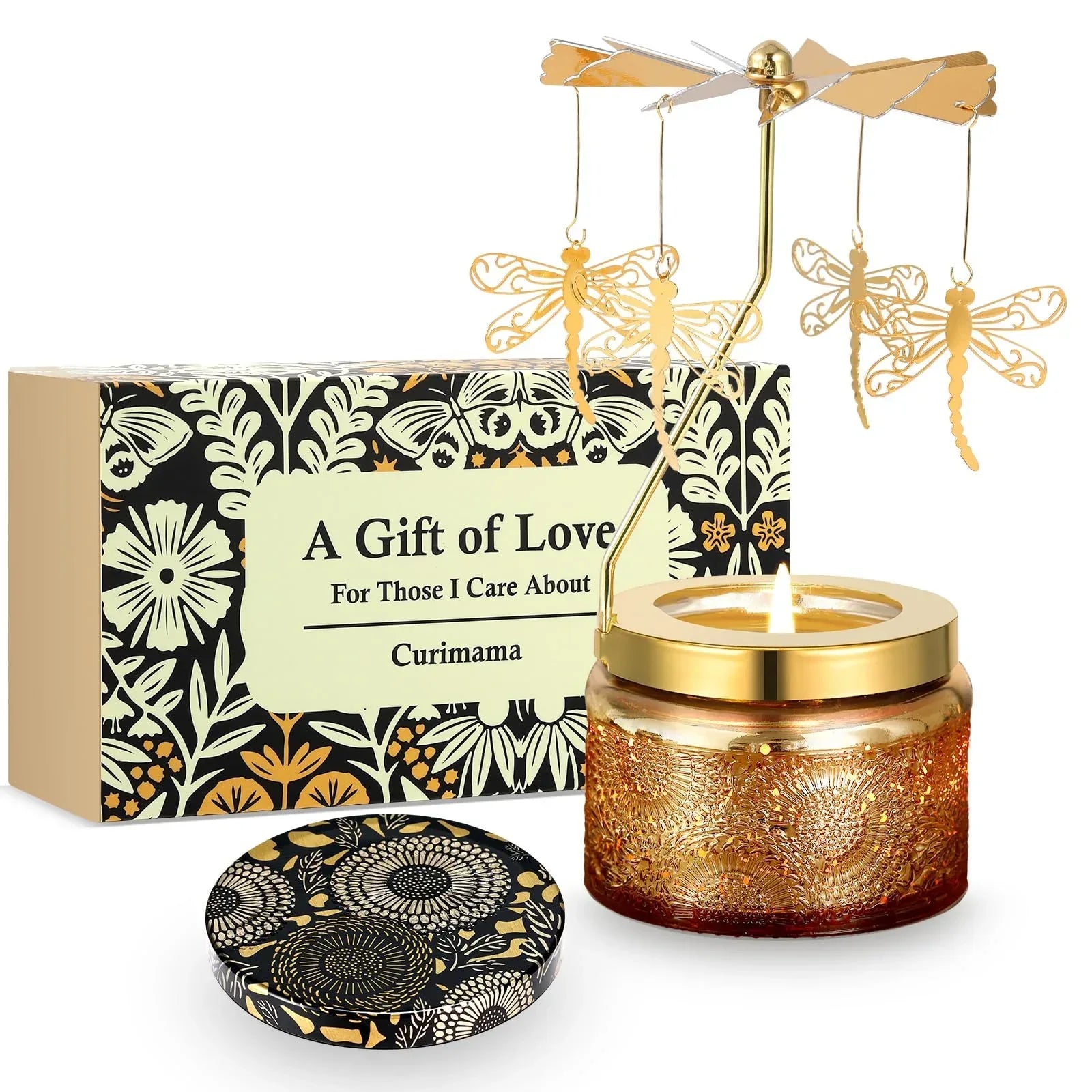 Unique Birthday Gift for Women, Rotating Scented Candles for Mom, Funny Birthday Gift for Grandma Wife Daughter, Ideal Choice for Valentines, Anniversary - Unique Gift Market