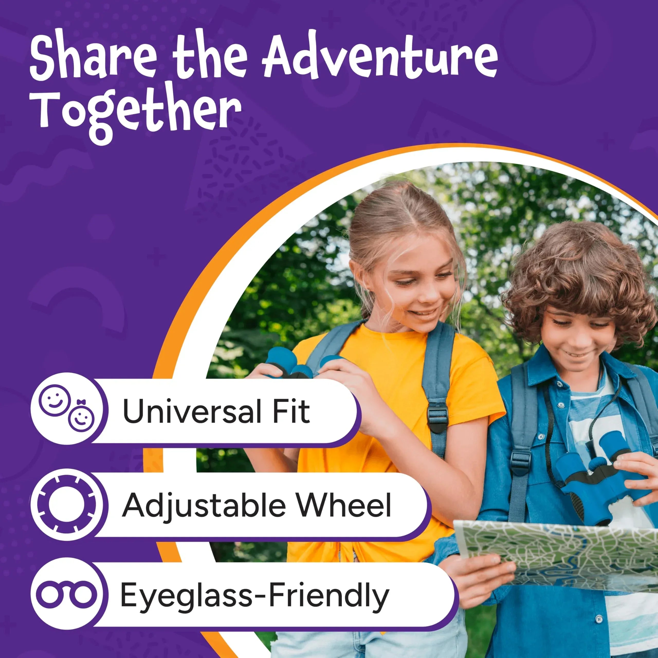 Think Peak Blue Binoculars Science Toy for Kids Ages 3-12 Years - Real Compact Outdoor Adventure & STEM Educational Nature Hiking Explorer for Bird Watching, Camping Children’s Birthday Gift - Unique Gift Market