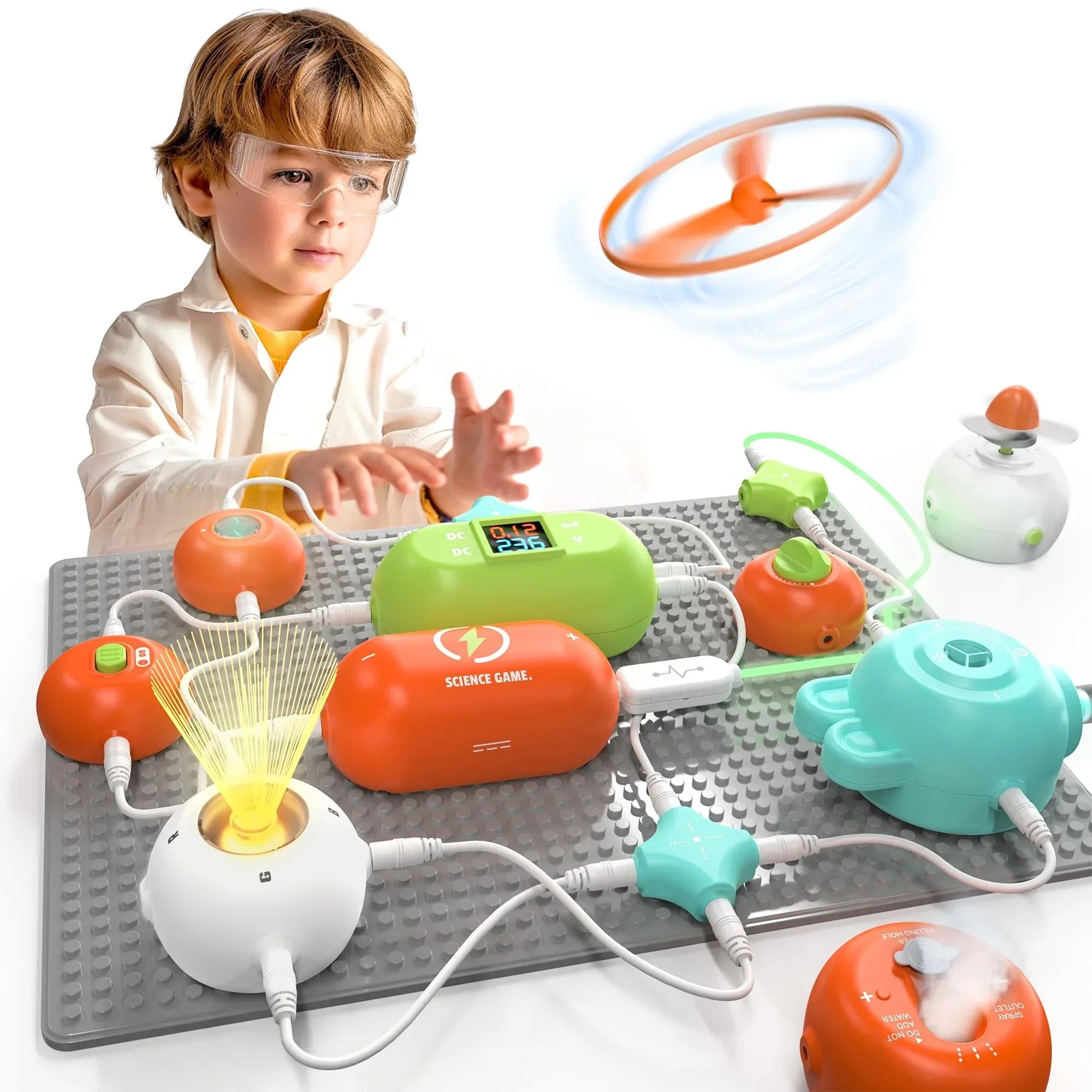 Science Kits for Kids - STEM Kits for Kids, Electronics Exploration Kit, Over 420 Projects, 35 Circuit Parts, STEM Educational Toy Gifts for Kid Boys Girls Ages 3 4 5 6 7 8 9 10 11 12 - Unique Gift Market