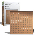 Sharper Image LED Word Digital Clock, 7.75", Copper Finish, Light-Up Desk & Wall Clock, Modern Time Display, Shelf or Wall Decor for Home Office, Living Room, Kitchen & Bedroom, Housewarming Gift - Unique Gift Market