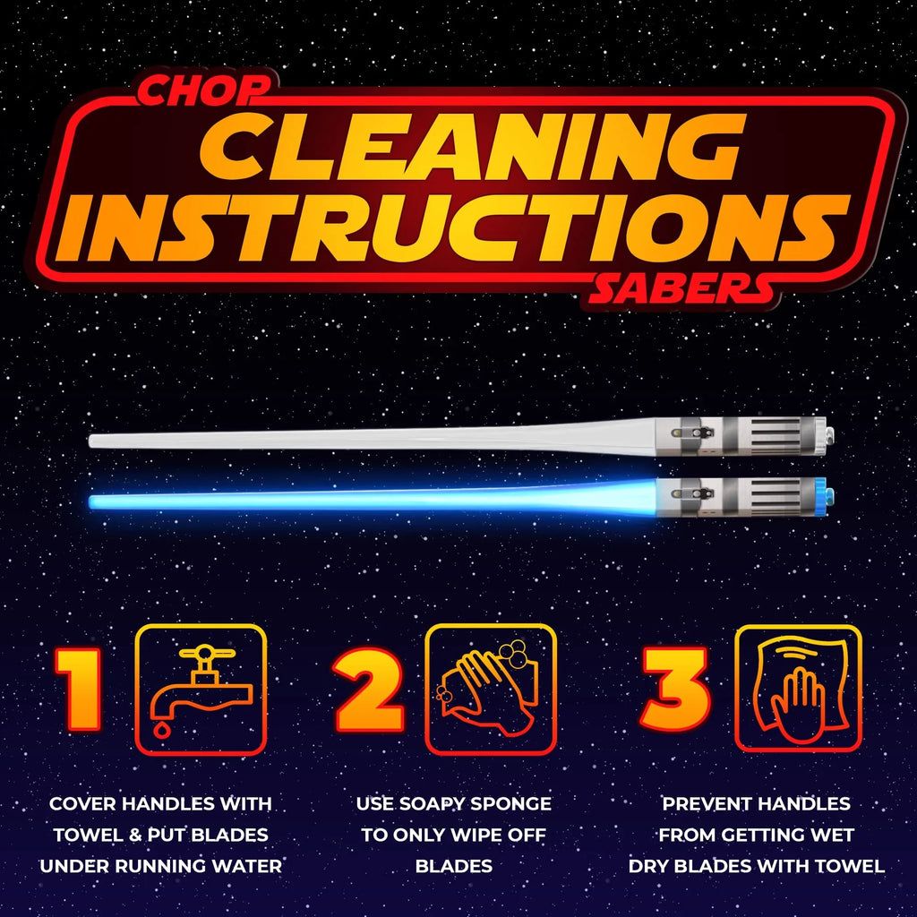 Lightsaber Led Light Up Chopsticks (1 Pair, Blue) - Unique Gift Market