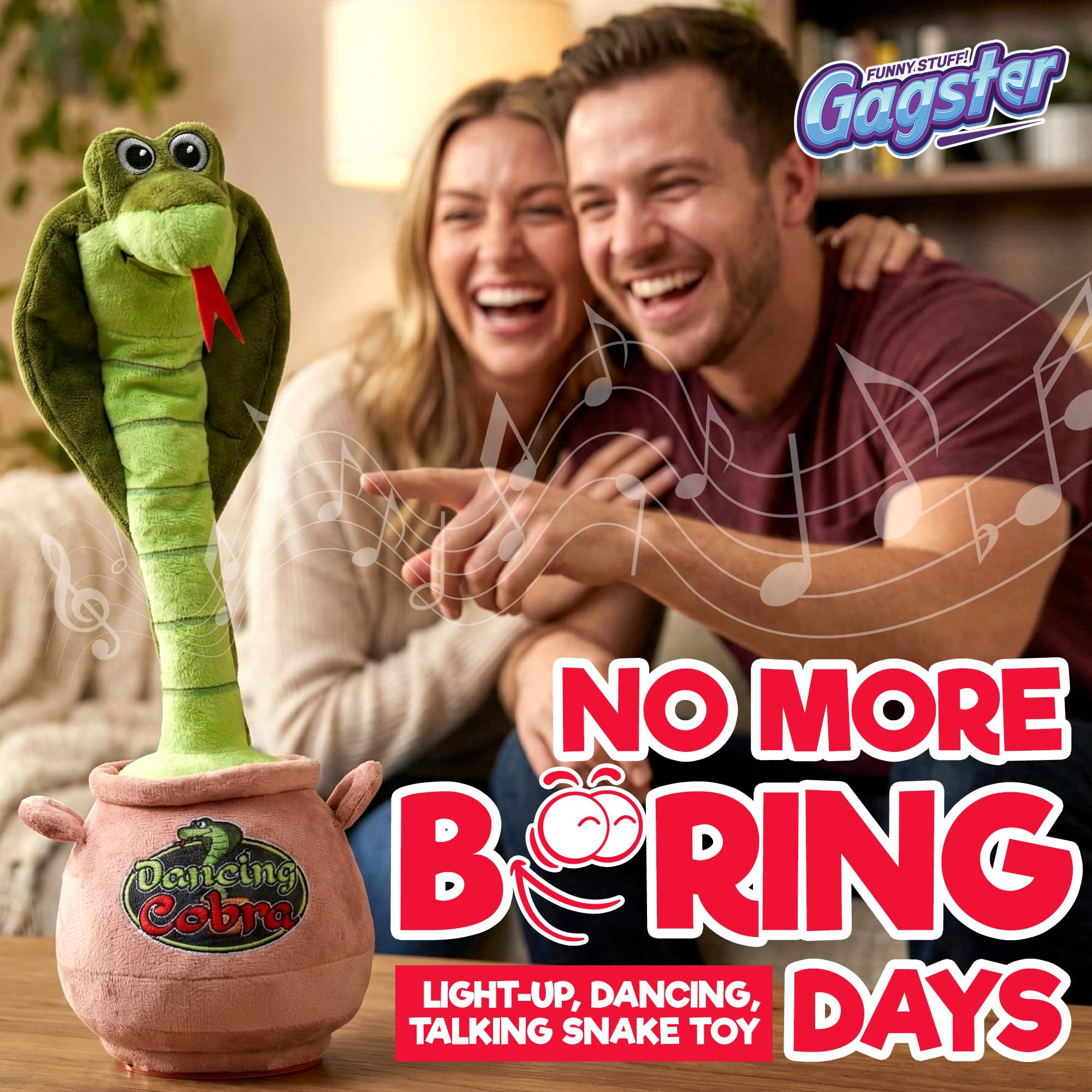 Gagster Dancing Hot Dog - Sings, Yodels, Tells Jokes - Funny Talking Decor Toy for Kids & Adults