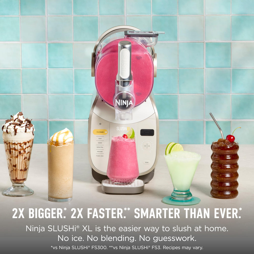 Ninja SLUSHi Max XXL Smart Frozen Drink Maker | Top Performance & Smart Technology, Party-Size 150oz Capacity, No Ice Needed, 6 Programs, Ideal Temp & Texture up to 12 hours | Peach FS605