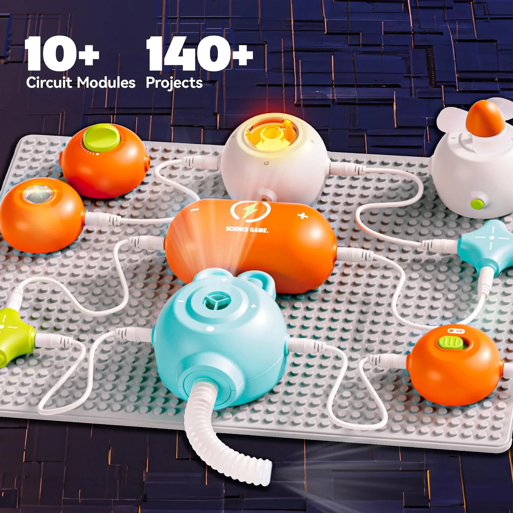 Science Kits for Kids - STEM Kits for Kids, Electronics Exploration Kit, Over 420 Projects, 35 Circuit Parts, STEM Educational Toy Gifts for Kid Boys Girls Ages 3 4 5 6 7 8 9 10 11 12 - Unique Gift Market