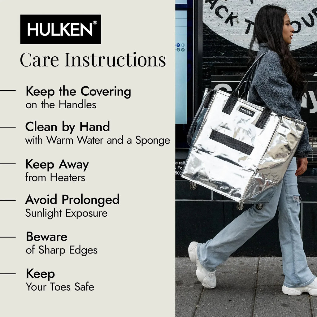 (Medium, Rose Gold) Reusable Grocery Bag On Wheels, Shopping Trolley, Rolling Tote, Zipper Closure, Lightweight, Carries Up to 66 lb, Folds Flat, Unbreakable Handles - Unique Gift Market