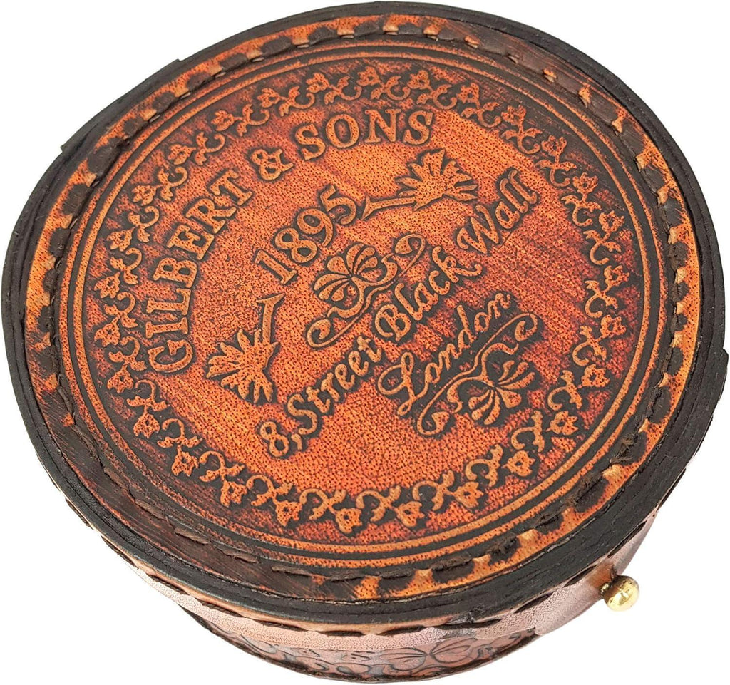 Brass Nautical - Antique Brass & Copper Sundial Compass, Sundial Clock in Box Gift Sun Clock Ship Replica Watch - Unique Gift Market
