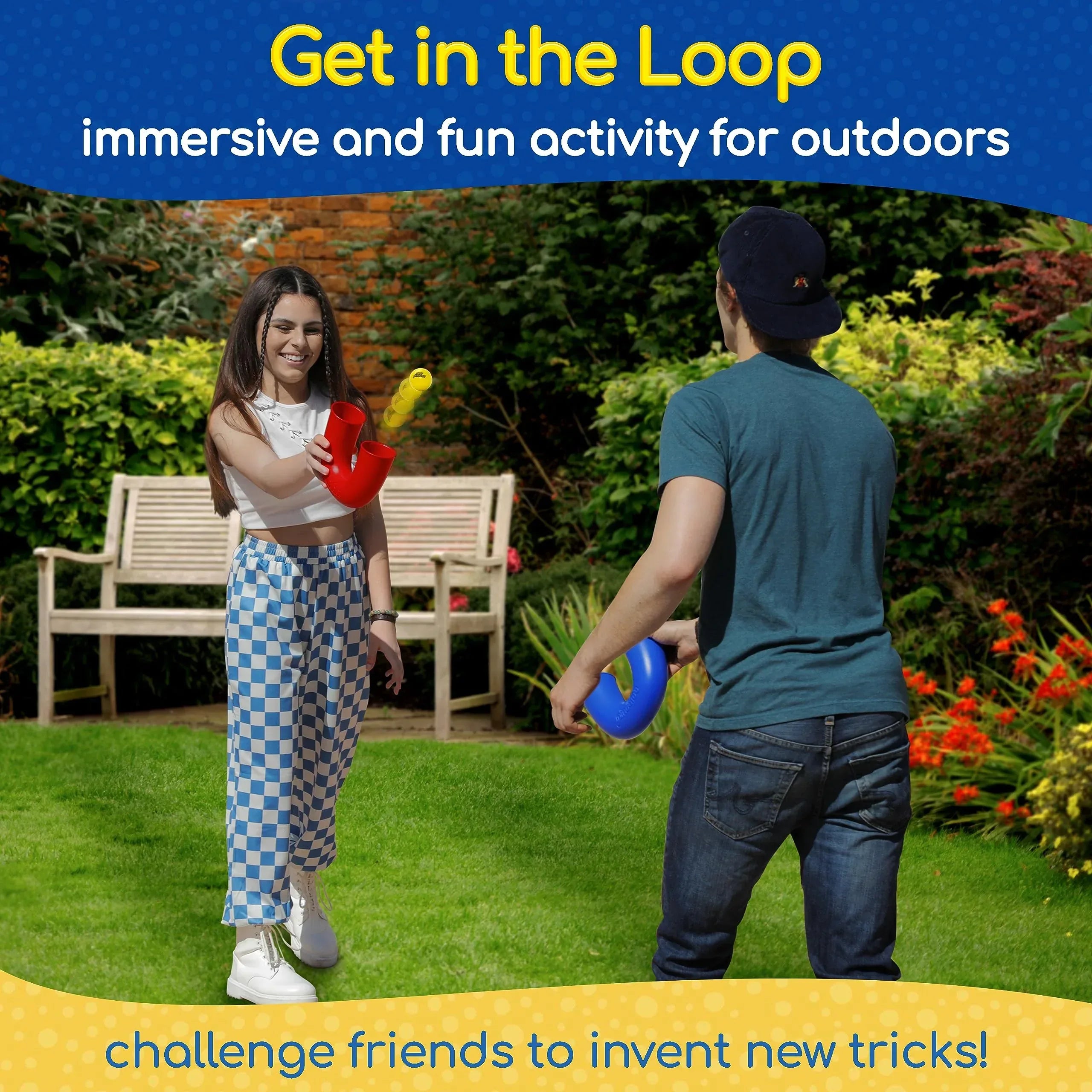 pindaloo The Original Skill Game – First & Only Authentic Looping Ball for Kids, Teens & Adults | Fun Coordination Game for Ages 8-12+Boosts Focus & Motor Skills Indoor & Outdoor Play | Transparent - Unique Gift Market