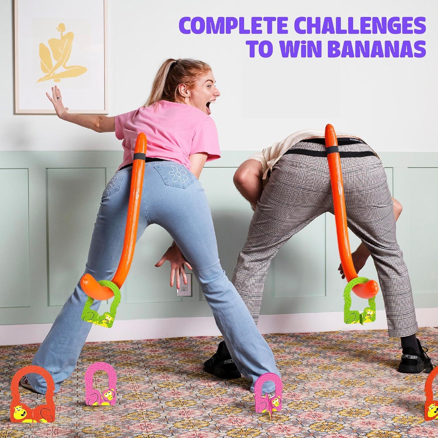 It’s Bananas! The Monkey Tail Game – Funny Family & Party Game for Kids & Adults | Hilarious Gift for Birthday, Christmas, Bachelorette, Thanksgiving, White Elephant - Unique Gift Market